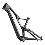 Conçu avec un cadre en fibre de carbone à suspension intégrale, spécifiquement adapté à la pratique du VTT.