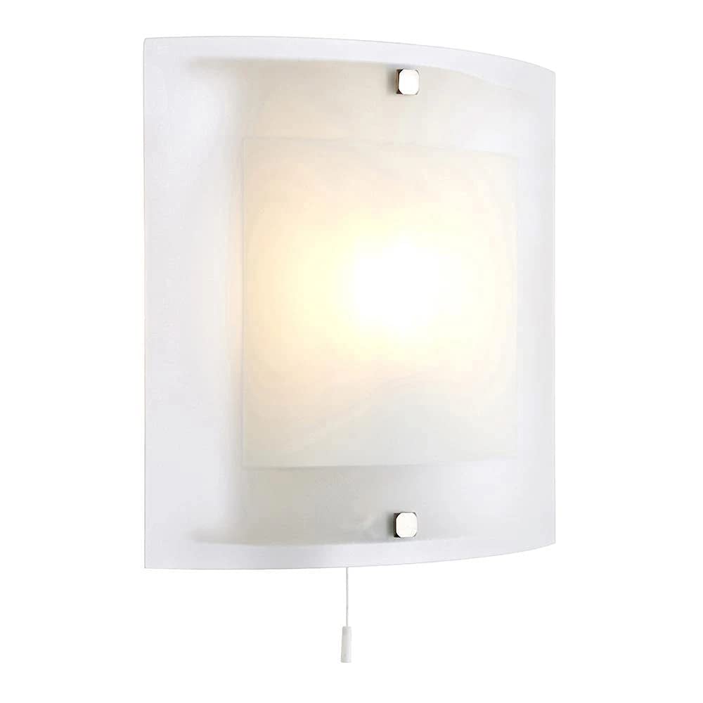 Endon 143-WB Blake Clear & Frosted Glass with Polished Chrome Wall Light