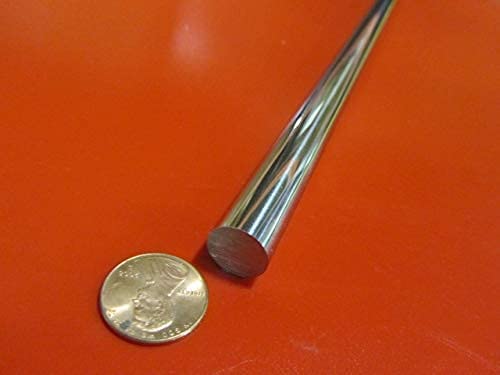 Chrome Plated 1045 Carbon Steel Shaft .500" (1/2") Diameter x 18" Long 1 pc