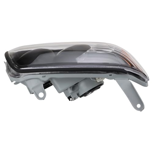 Image of TRQ Performance Driver and Passenger Side Headlight Assembly Set Black Housing Compatible with 06-09 Toyota 4Runner