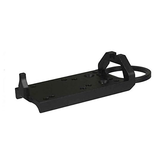 DB TAC INC Multifunction Platform Plate Base Mount for Dot Sight Fits Glock 17 19 22 23 26 27 34 with Co-Witness Front Rear Sight and Removable Charging Pull Ring, Anodized Black Color