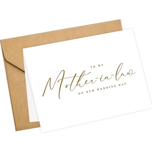 LADY&HOME To My Mother-in-law on My Wedding Day Card
