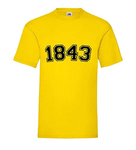 T-shirt jaune homme XXXL grande taille basique en coton confortable