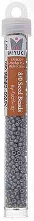 Miyuki 8/0 Japanese Glass Seed Beads 22gms SB526 in Silver Grey Ceylon