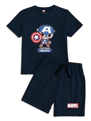 Image of minicult kids Kids Cotton Shorts and Matching Tshirt Coord clothing set with Cute Prints Clothing Set (200gsm Cotton Fabric)