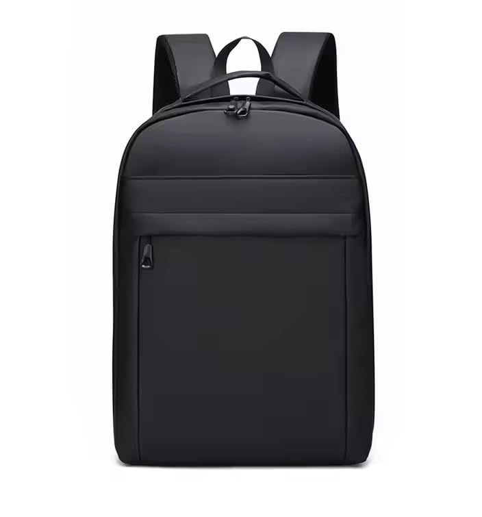 Genérico Mochila para Portátil, 47x33x16cm, Compartimentos Múltiples con Cremallera, Material Oxford Poliester, Negro