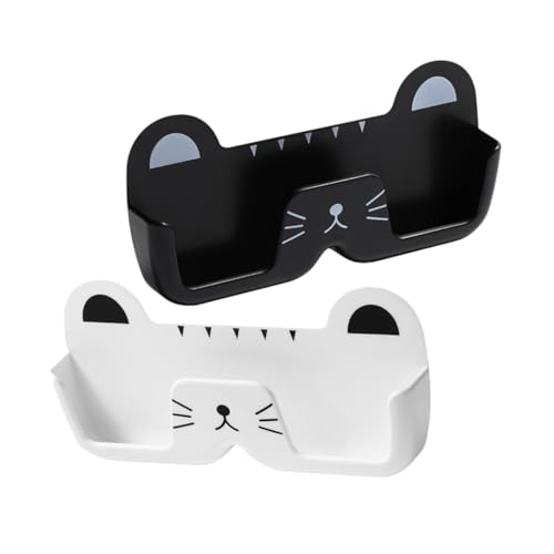 Garneck Wall Glasses Organizer Punch Design Home Wall Eyeglasses Case for Convenient Storage