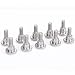 6 Pcs M5 x 16.5mm Motorcycle Fairing Bolts Seat Bolt Body Shell Stainless Steel Fairing Screws Kits for Suzuki GSXR600 GSXR750 GSXR1000 GSX1300R GSR600 GSR750 SV650