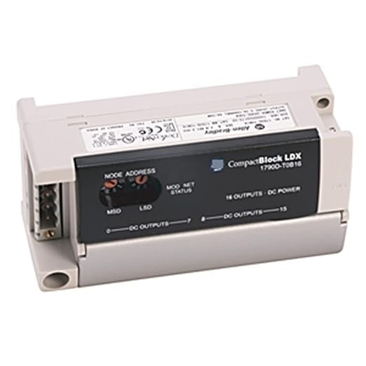 Bloque compacto LDX de 16 puntos de salida estable con base 1790DT0V16 y 1 año de garantía