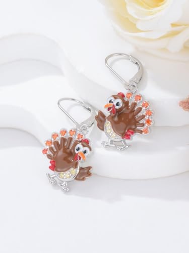 Dorunmo Halloween/Christmas/Thanksgiving Day Earrings 925 Sterling Silver Hypoallergenic Gothic Dangle Earrings Halloween Jewelry Gifts for Women2