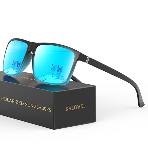 Image of KALIYADI Sunglasses for Mens Polarized-Sunglasses: Men Sun Glasses with UV400 Protection for Driving Fishing Golf