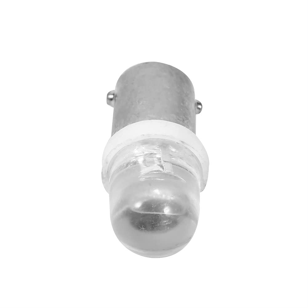 Qiilu 12V x 0.02A 20lm BA9S 8000K Cruscotto Lampadina Auto LED Bianco Cruscotto Lampadina