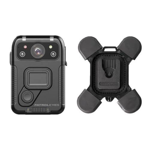 PatrolEyes IRIS 2K GPS Touch Screen HD WiFi 128GB 8 Hour Battery Police Body Camera (Add Magnet Mount)