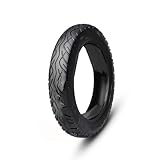 2.50-10 Dirt Bike Street Tire Compatible with 14x2.50 | 33J 4 P.R. Max Load 253 Lbs | 2.50-10 Scooter Tire Tubeless | 2.50-10 Tubeless Valves and Tools(A conventional type)