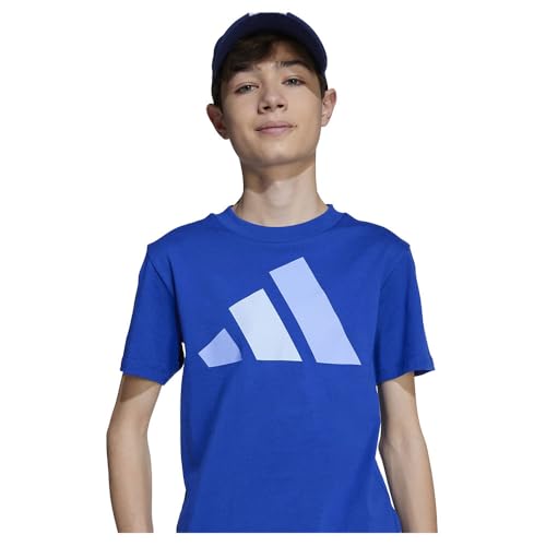 adidas Unisex Kinder Essentials Big Logo Shirt, Team royal Blue/Blue Fusion/Glow Blue, 13-14 Years – Ansicht 3
