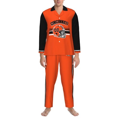 Personalized Pajamas Set Custom Pajama Pants Set with Name Number Customized Long Sleeve Pajamas for Women Men2