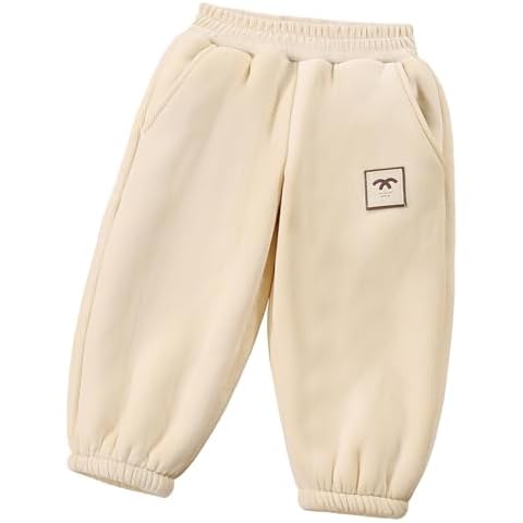 Maeau Kids Fleece Jogging Bottoms for Winter Cover