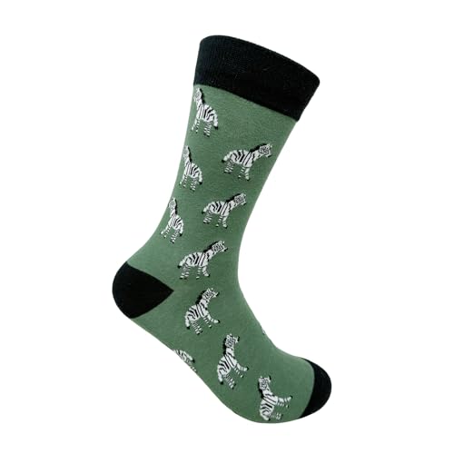 Image of Mint & Oak Long Socks For Men, Soft Cotton Calf Length Socks, Colorful Sock Gift For Men, Full Length & Odour Free, Funky Socks - Gift Box of 3