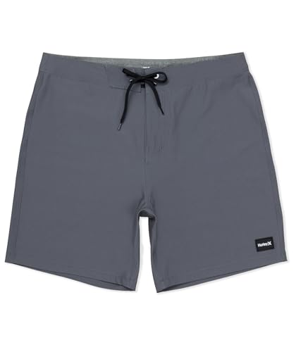 Hurley Mens Phantom Eco One & Only 18in Outseam Boardshort Ion Grey 32IN