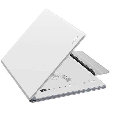 Image of MoKo Case for Remarkable 2 Tablet 10.3 inch with Pen Holder, White | Ultra-Thin, Back Magnetic Design, Smart Folio Cover