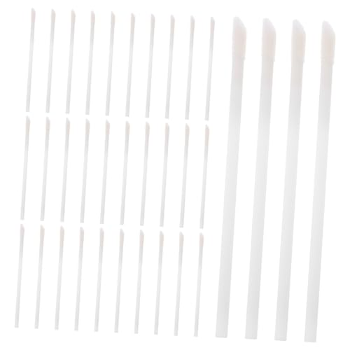 PartyKindom 50 Pack Disposable Lip Makeup Brush Round Head Lip Brushes Safe Pp Material Wands for Travel Home