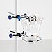 XCD Lab Stand Set, Sturdy Steel Support Stand Base with Rod (22.4 inch Long), 4-Prong Burette Clamp, Retort Ring and 2 Boss Heads