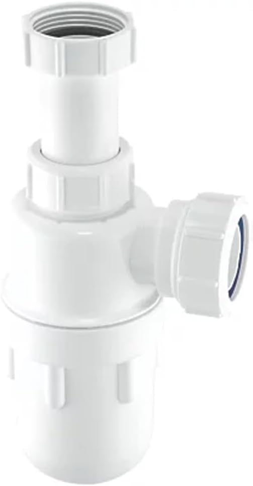 McalpineA10A 11/4 Inch x 75Mm Water Seal Adjustable Inlet Bottle Trap with Multifit Outlet, White