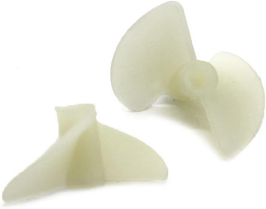 10 Pairs Propellers 2-Blade for RC Boat Model Ship 22mm White Nylon Props for 2mm Shaft