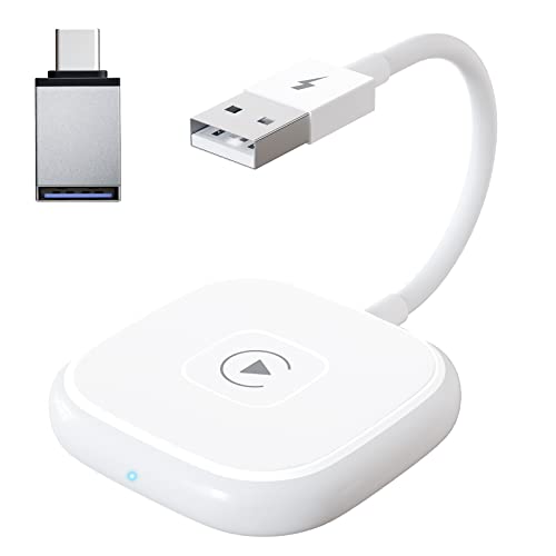 Adaptador sem fio Carplay (atualização da função antivibração), converte com fio para sem fio,suport