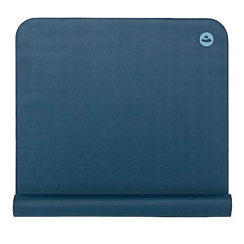 Bodhi Yogamatte ECO PRO Travel | Superleicht & Faltbar | Extrem Rutschfester Naturkautschuk | Ökologisch | Profi-Matte für Yoga & Pilates | Ideal zum Reisen | 185 x 60 x 0,13 cm | ozean