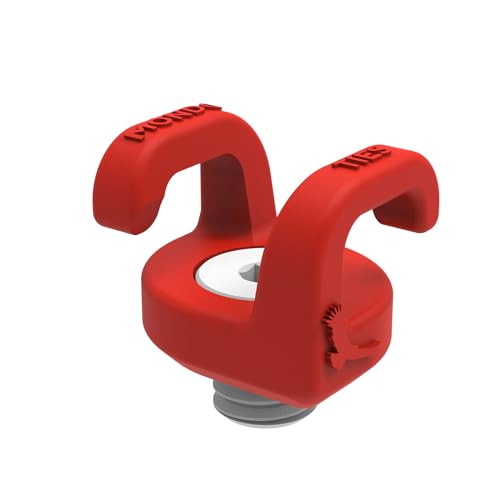 Image of KONDOR BLUE x Armando Ferreira | XL Mondo Ties Cable Management Clips Cable Organizer for Camera Rigs (4-Pack) | 3/8-16 Mount, Holds 3 to 6 Cables, Routes Any Direction, Mini EVA Case | Red