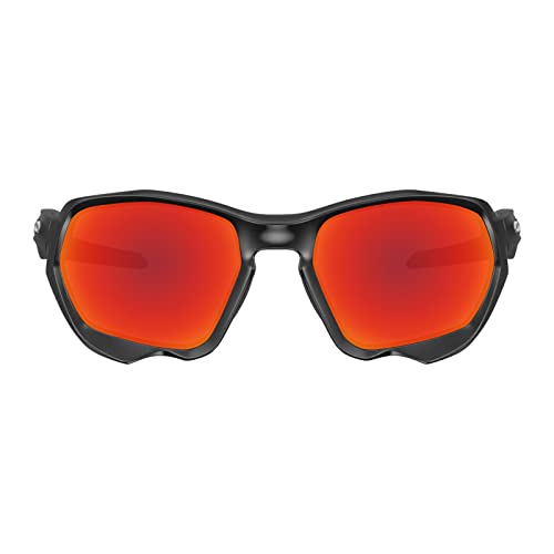 Image of Well-aimed Replacement Lenses Compatible with Oakley Plazma OO9019 Sunglass - Red Iridium Polarized