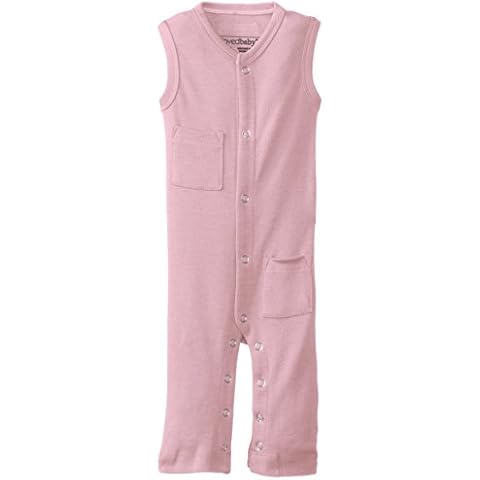 L'ovedbaby Baby Girl Organic Sleeveless Overall - Pink - 9-12 Months Cover