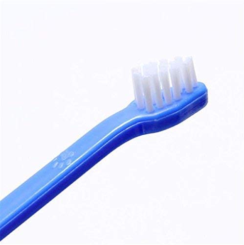 PSK Dental Grooming Washing Tooth Brush for Dogs, Cats and Other Pets (2 in 1) Set of 2 (Pack of 1)) 2
