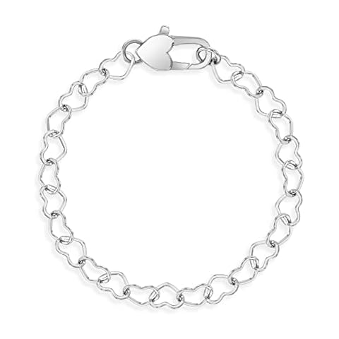 In Season Jewelry 925 Silver Heart Bracelet Cover