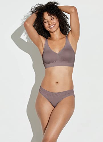 Jockey Women's Bra Ecoseamfree Rib Molded Cup Plunge Bralette, Twilight, M #TOP4