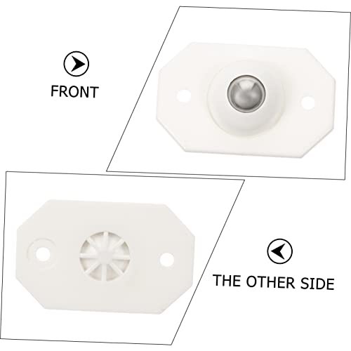 SEWOART 24 peças de rodas adesivas para móveis, caixa de armazenamento branca, rodízios de móveis, r