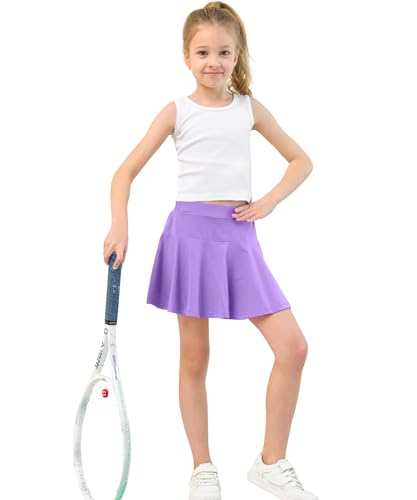 Toddler Skirt Little Girls Athletic Uniform Skorts Golf Outfit Cheer Tennis Skirts with Shorts3