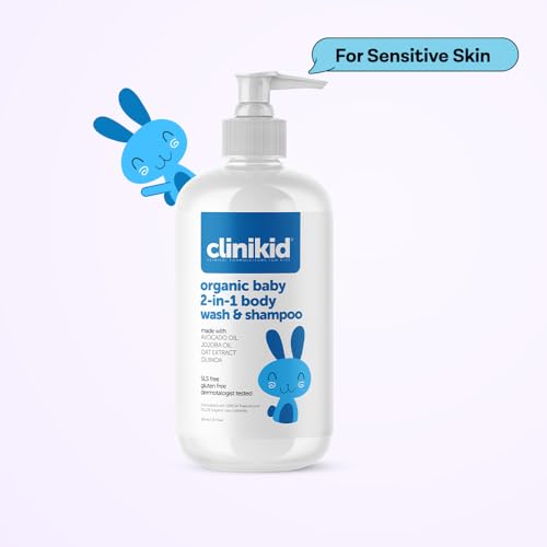 Image of Organic Baby 2-in-1 Body Wash & Shampoo, Deeply Cleanses the Skin and Hair, Soft and Smooth Hair, 8.45 Fl Oz (1)