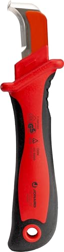 Jonard Tools KN-200INS 1000V Insulated Sheathing Knife for Cable & Duct Slitting and Dismantling...