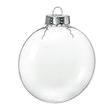 Adorno De Bola Colgante Navidad Bola Colgante Transparente Rellenable para Proyectos Manualidades Decoración
