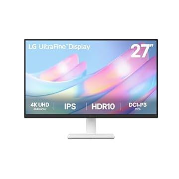 Monitor LG UltraFine™ - Tela IPS UHD 4K 27", HDR10, DCI-P3 90%, Dynamic Action Sync – 27US500-W.