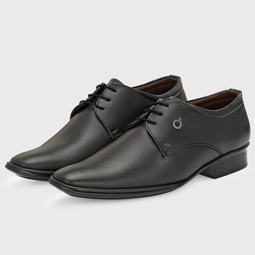 Image of Centrino Formal Shoe for Men | Cushioned Insole for Better Comfort | Stylish Lace-Up for Boys | Perfect for Office Wear & Formal Dress (9768)