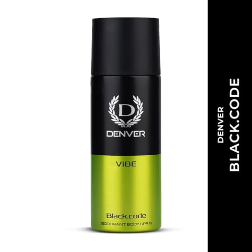 Image of Denver Black.Code Vibe Deodorant For Men -150 ML | Long Lasting Deodorant