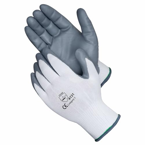 A406 Nitrile Coated Work Gloves (Large)