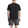 Reebok Men's Cody Small Logo Crew Neck SS Tee Shirt, Black, XXL #1