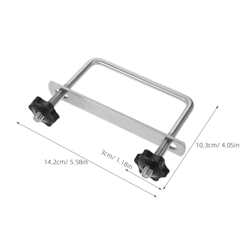 Kit Collier en U Argenté et Support Métal pour Fixation de Coffre - 2