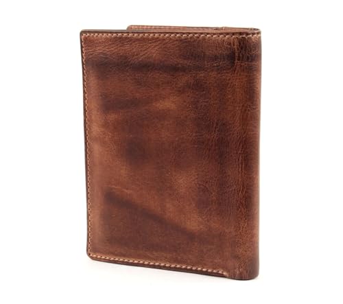Cartera camel active Melbourne High Wallet Brown billetera vertical de piel 4