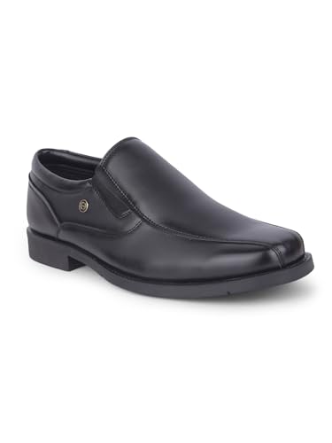 Image of Liberty Fortune Black & Tan Slip-On Moccasin Shoes for Men