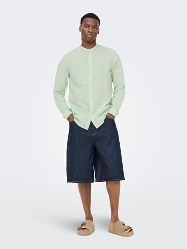 Only & Sons Male Hemd ONSCAIDEN Leinen Hemd 6